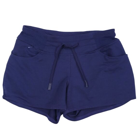 Hylete Pants - Hylete Womens Running Shorts XS Athletic Fitted Navy Blue Tie Drawstring